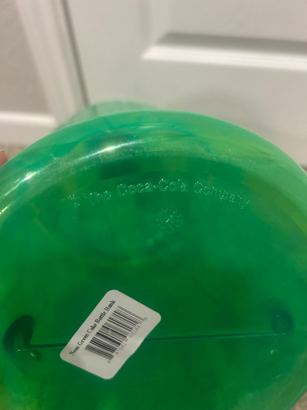 Neon Green Coke Bottle Money Bank 23" Tall - Picture 4 of 5